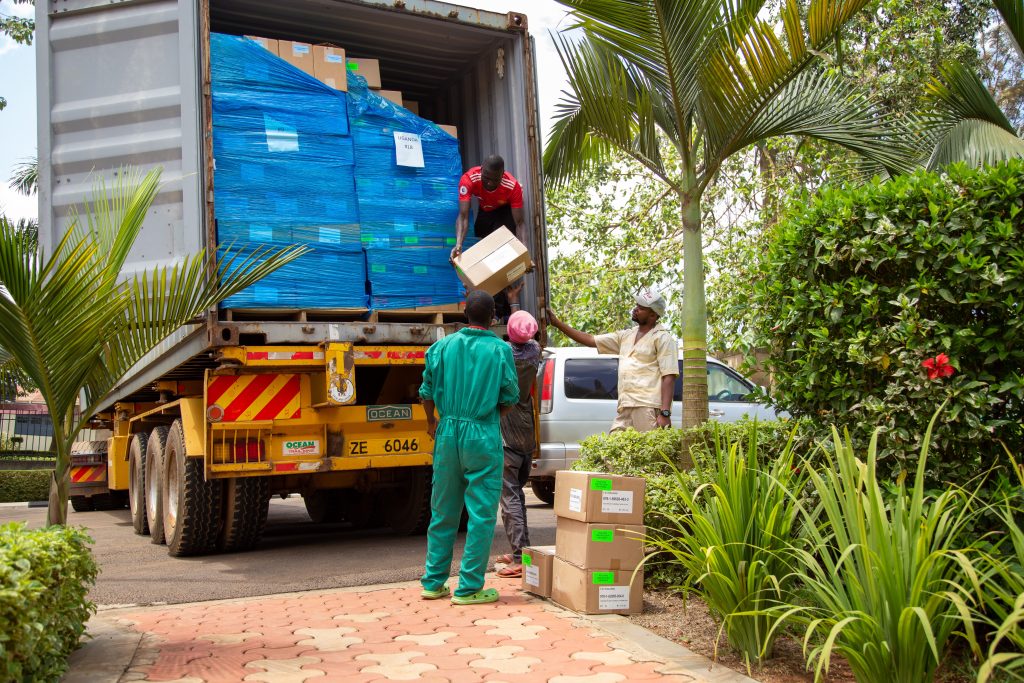 Unloading long-awaited study resources in Uganda